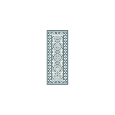 Modernist hydraulic tile vinyl rug 60x150cm - 4