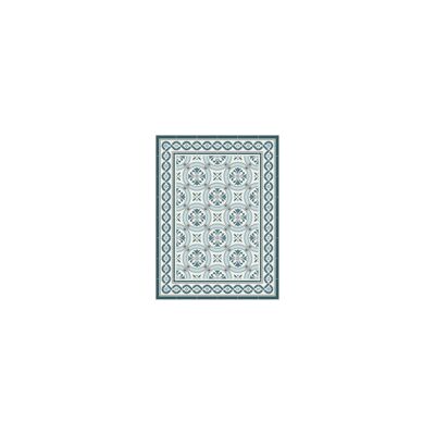 Modernist hydraulic tile vinyl rug 90x120cm - 4