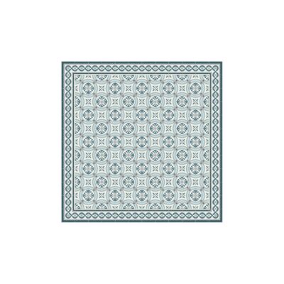Vinyl rug modernist hydraulic tiles 180x180cm - 4