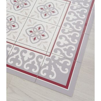 Tapis vinyle tuile hydraulique moderniste 60x90cm - 4 2