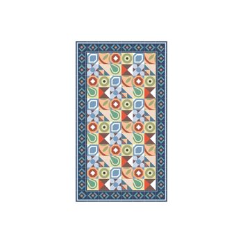 Tapis vinyle carreaux hydraulique bohème 120x210cm - 1 1