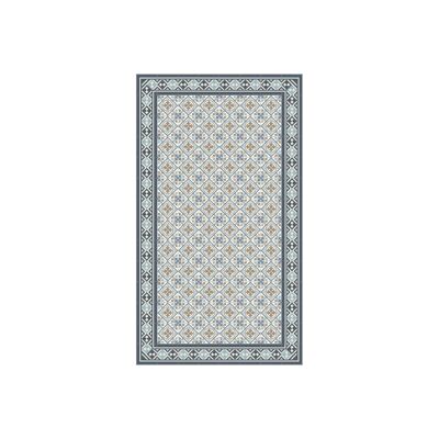 Bohemian hydraulic tile vinyl rug 120x210cm