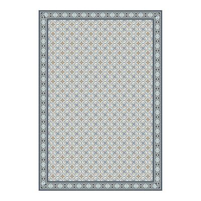 Bohemian hydraulic tile vinyl rug 195x285cm