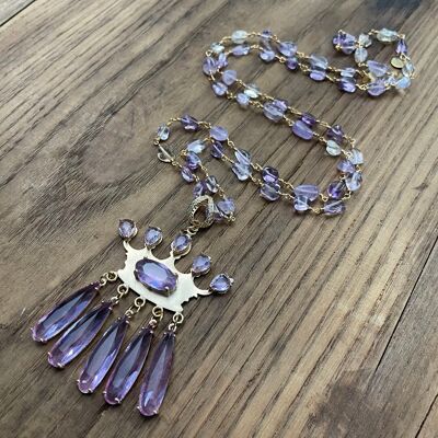 CROWN - LILAC amethyst necklace