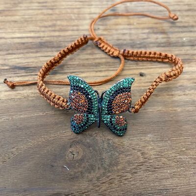 CORD BRACELETS - Burnt cord butterfly 3