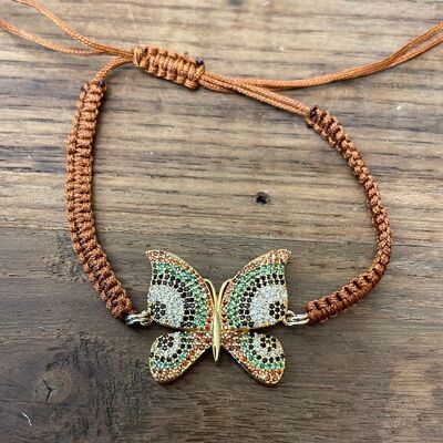 CORD BRACELETS - Burnt cord butterfly 4