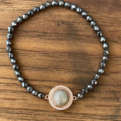 BRACCIALETTI in pietra dura - Ematite e labradorite