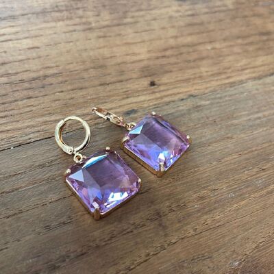 CUBY - Boucles d'oreilles lilas