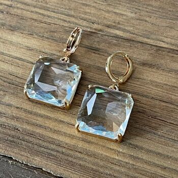 CUBINO - Boucles d'oreilles transparentes 4