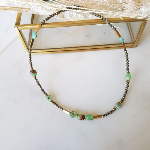 Collier cybele chrysoprase