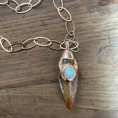 JASPER & Co - Cornaline et amazonite