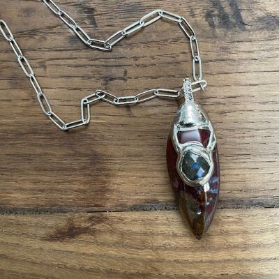 JASPER & Co - Jaspe rouge et labradorite