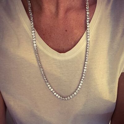 TENNIS - 70 cm necklace. More elongation 3 cm