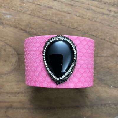 BRACCIALI IN PELLE - Fuxia