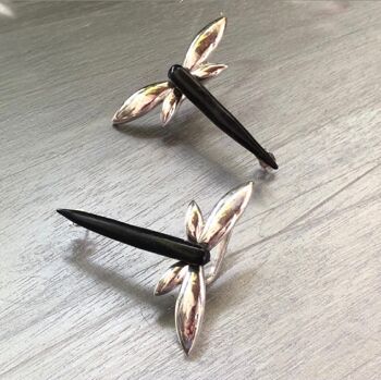 BOUCLES D'OREILLES DRAGON FLY - Noir 3