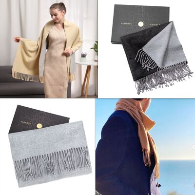 Pack 16 pieces - Winter Discovery - Mix of 100% cashmere scarves