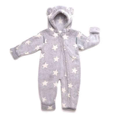 Fleece overall 56-62 gray-cream