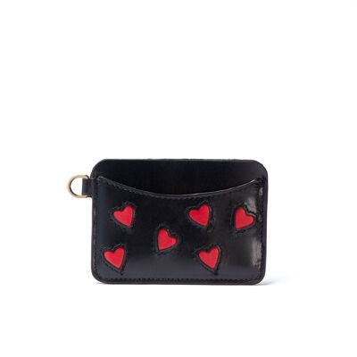 Porte-carte Oia - black red