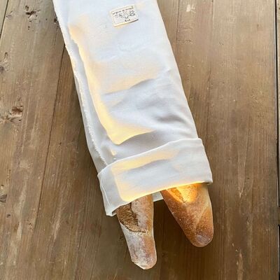 Reusable baguette bag - Natural