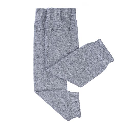 Merino-Babystulpen uni grau-melange