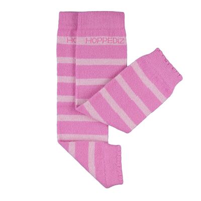 Pink pink striped merino baby warmers