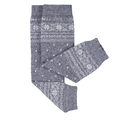 Merino baby warmers Norwegian gray