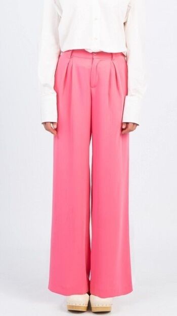 Pantalon en satin rose / Couleurs vives de l'hiver 3