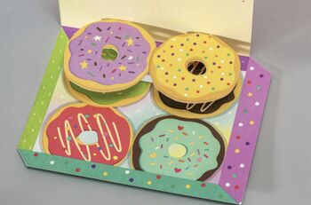 Carte cadeau 3D avec enveloppe | Donut-spécialement pour vous 2