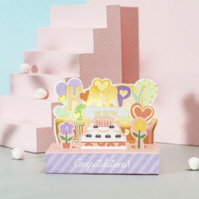 3D gift card with envelope | Happy Birthday!