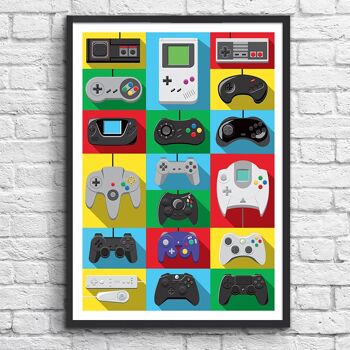 Art-Poster - Legendary Controllers - Olivier Bourdereau W15001-A3 4