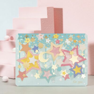 3D gift card with envelope| you are my star