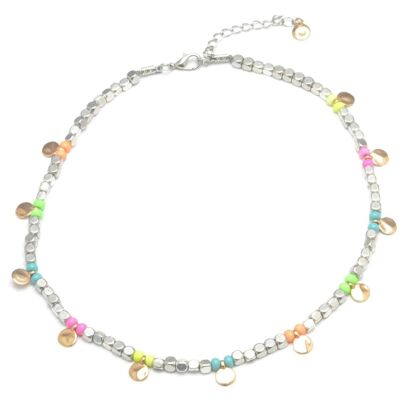 Bruges Rainbow Beaded Necklace