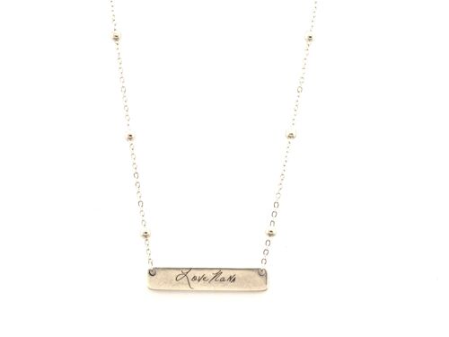 Dallas Engraved Chain Necklace