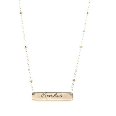 Dallas Engraved Chain Necklace