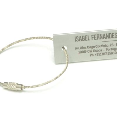 Engraved Luggage Tag Metal