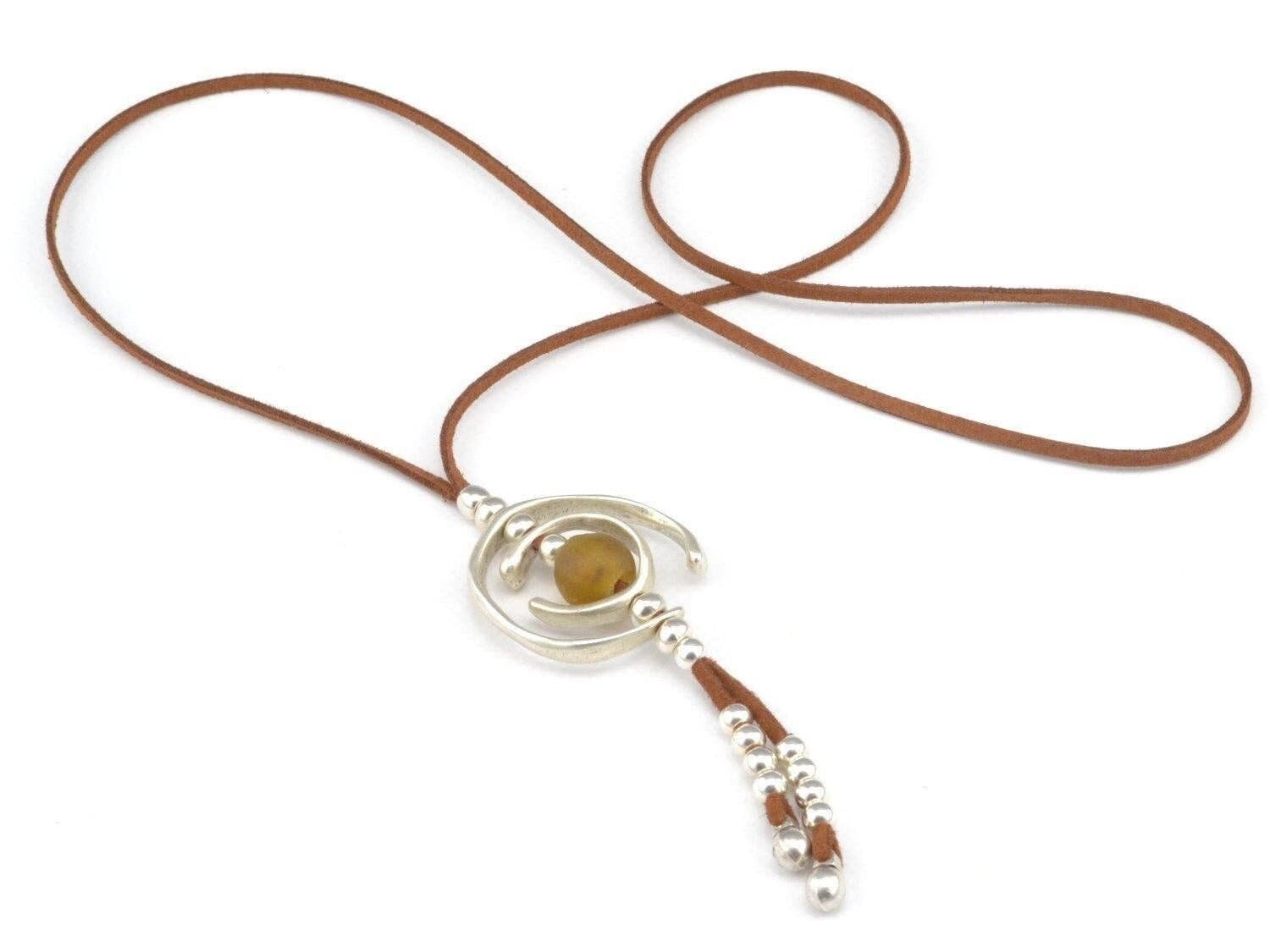 Collana con perle di vetro riciclato Firenze