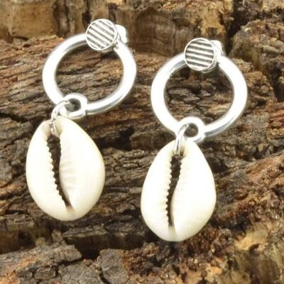 Boucles d'oreilles pendantes laque