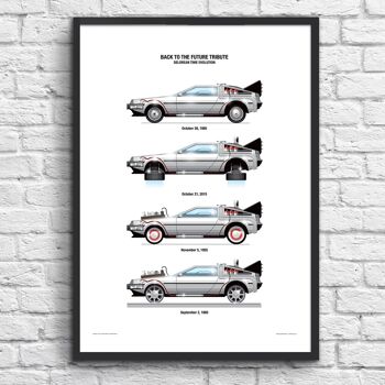 Art-Poster - DeLorean DMC-12 - Olivier Bourdereau W15006 5