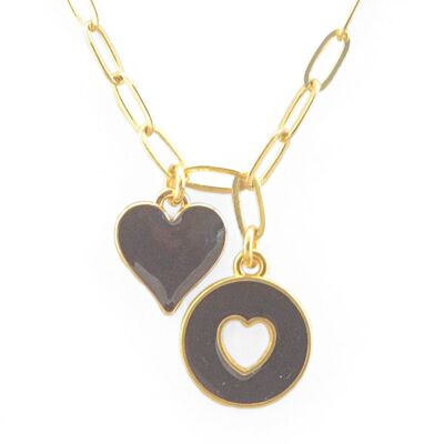 Oslo Double Heart Necklace