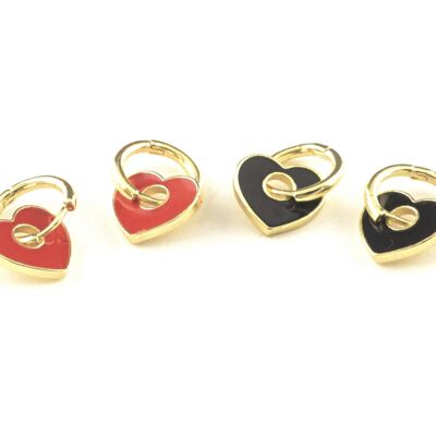 Oslo Heart Hoop Earrings