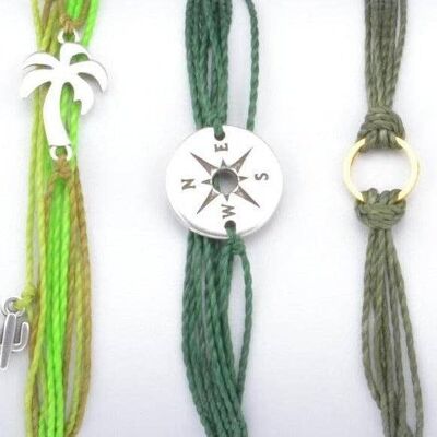 Palm Tree Bracelet Stack