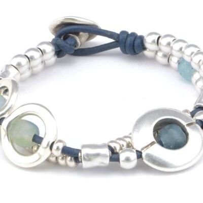 Pulsera con cuentas recicladas de Whale Beach