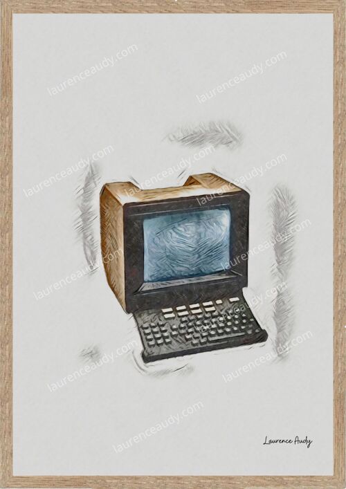 AFFICHE VINTAGE ANNEES 70 MINITEL