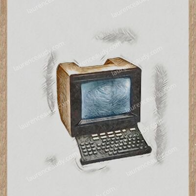 POSTER VINTAGE ANNI '70 MINITEL