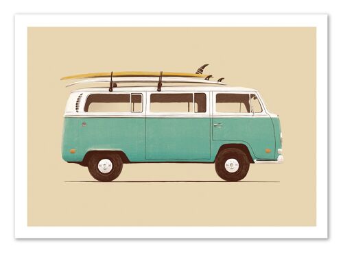 Art-Poster - Blue Van - Florent Bodart W16008-A3