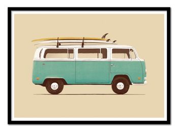 Art-Poster - Blue Van - Florent Bodart W16008-A3 3