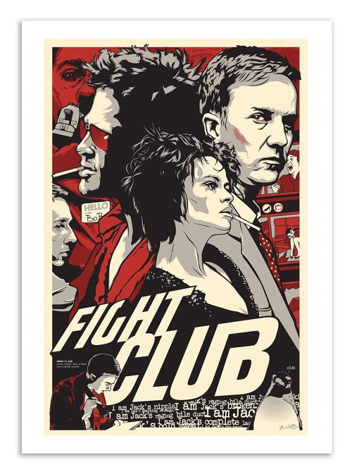 Art-Poster - Fight Club - Joshua Budich W16049