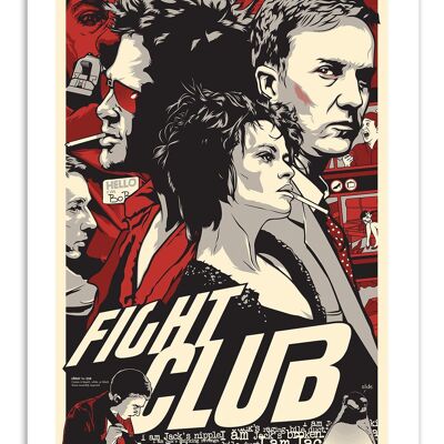Kunstplakat - Fight Club - Joshua Budich W16049
