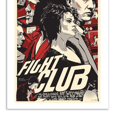 Poster artistico - Fight Club - Joshua Budich W16049-A3