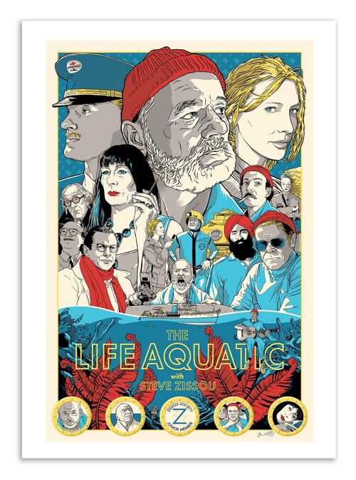 Art-Poster - Life aquatic - Joshua Budich W16051